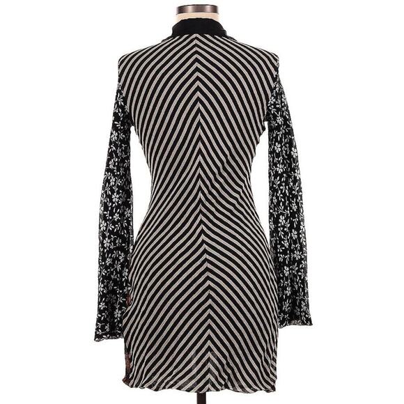 ETRO Shirt Dress 40 S 4 Coat Silk Floral Mini Cocktail Multi Collared Button Up - Picture 6 of 8